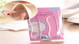 Wearproof Invisible Silicone Back Heel Liner Gel Cushion Pads Insole High Shoes Silicone Pad Foot Care Tools CCA6570 500pair4073185