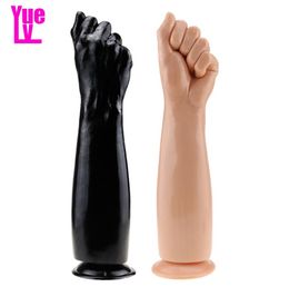 YUELV Super Huge Artificial Arm Dildo Suction Cup Big Penis Hand Fisting Sex Toys For Women Expander Adult Sex Products Dick Femal3722082