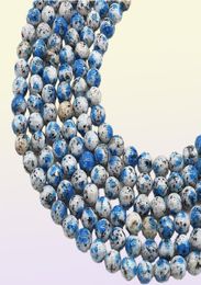 100 Genuine Natural K2 Jasper Bracelet Volcanic Jasper 6 8 10mm Gemstone Bracelet Blue Brazilian Azurite Woman Lady Jewelry4190284