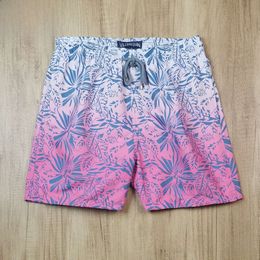 Vilebrequin Sea Turtle Micro Elastic Quick Drying European And American Style Surfing Beach Pants Flower Pants Men's Home Casual Shorts 993