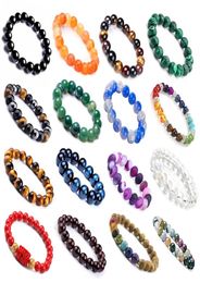 Luxury Natural Stone Healing Crystal Stretch Bead Bracelet Women Men Handmade Precious Gemstone Round Bracelets Jewelry Gift6039532