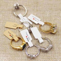 Jewellery Pouches 100PCS Multi Style Ring Folded Labels White/kraft Handmade With Love Price Tagsticker 6 1.2cm/58x20mm