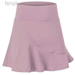 Skirts Skorts Women Tennis Skorts Mini Dress Yoga Skirts Shorts Athletic Skort Workout Jersey Tenis Female High Waist Vestido with Pocket d240508