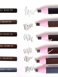 12Pcs Eyebrow Enhancer Pencil shadows Waterproof Long Lasting Brow Eye Liner Paint Tattoo Marker Makeup Tools3739993