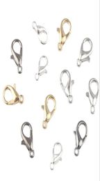 50pcslot Zinc Alloy Lobster Hooks Clasps For Jewelry Making Handmade Diy Necklace Bracelet Chain Jewellery Findings Accessories2502279