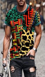 24 Styles Mens T Shirts Casual Nation Style Printing Africa Short Sleeve Clothes8128582