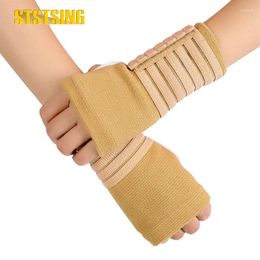 Wrist Support 1 Pair Compression Sleeve - Brace Pain & Fatigue Relief For Carpal Tunnel Syndrome