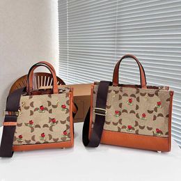 10A Fashion Vintage Designers Purse 231102 Tote Bag Classic Print Shoulder Bags Canvas Shopper Large Handbag Women Totes Bag C-letter M Wrxd