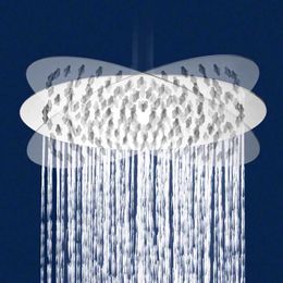 Bathroom Shower Heads 6/8 Inch Round Square 201/304 Stainless Steel Ceiling Shower Head Rain Top Rainfall Chrome Toilet For Bath Bathroom Accessories