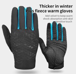 CoolChange Winter Cycling Gloves Thermal Warm Windproof Full-Finger-Gloves Anti-slip Touch Sn Bicycle Glove Men Women9474145