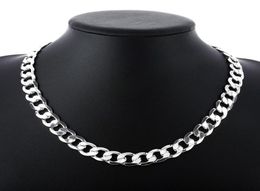 Fine 925 Sterling Silver Figaro Chain Necklace 6MM 16 24inch Top Quality Fashion Women Men Jewelry XMAS 2019 New Arrival 257w9128303