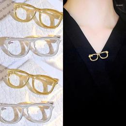 Brooches 1/2pcs Sunglasses Style Hollow Out Pin Buckles Women Trendy Glasses Brooch Funny Alloy Jewellery Accessories