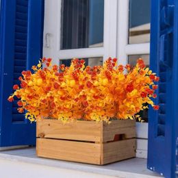 Decorative Flowers Artificial Plants For Home Decor Simulated Realistic Fake Garden Exquisite Indoor