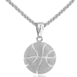 Pendant Necklaces 2024 Basketball Football Stainless Steel Necklace Men's Style Fashion Metal Accessories Party Jewelry
