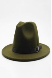 Winter Autumn Imitation Woollen Women Men Ladies Fedoras Top Jazz Hat European American Round Caps Bowler Hats7841479