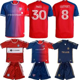 2024 2025 FC Dallas soccer jerseys CHICAGO WHITE fire LLETGET PAES FERREIRA ARRIOLA MLS jersey football shirts BOXALL LOD PUKKI HLONGWANE SW Vancouver man kids kit