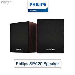 Portable Speakers Cell Phone Speakers Philips SPA20 Bluetooth Speaker Enhanced Bass Portable Speaker Wood Grain Solid 1 Pair for Indoor Desktop Computer WX