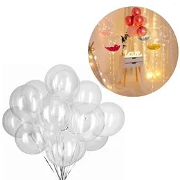 Party Decoration 50Pcs Bobo Balloons PVC Transparent Reusable Up To 15.7in Inflated Size For Family Wedding Anniversary