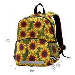 Backpacks Hot 3D Sunflower print Baby Backpacks kindergarten Schoolbag Kids Backpack Children School Bags Girls Boys Backpacks