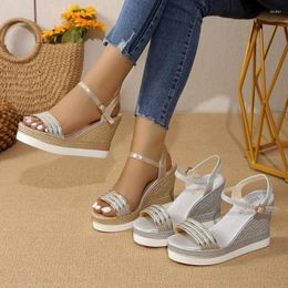 Dress Shoes Women Sandals Summer Wedges Platform High Heels Designer Flip Flops Comfortable Plus Size Ladies