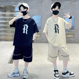 Clothing Sets Summer Kids Boys Sports 2Pcs Teenage Casual Outfits Children Fashion T-shirts Shorts Suit Short Sleeve Costume