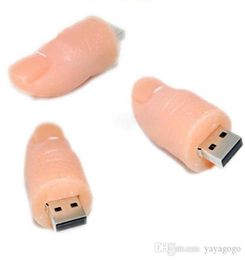 8GB16GB Novelty Disc USB Thumb Drive Finger Shape Flash Memory Stick Storage Hand9518616