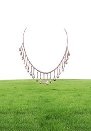 Fine 925 sterling silver lucky cute symbol tiny charms tassel chain choker statement 2019 gorgeous women collar necklace226q3888297