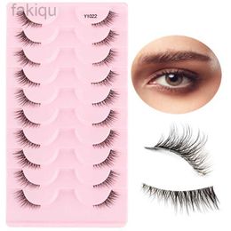 False Eyelashes Half eyelashes fake eyelashes 10-5 pairs of cat eyelashes extended 3D mink half eyelashes natural makeup fake eyelashes d240508