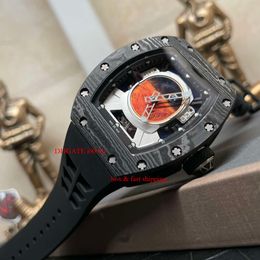 Mens Mechanical Leisure Watch Active Automatic Wristwatch SUPERCLONE Ceramic Business Watch Skeleto Rm52 Mechanics Rm52-05 Tourbillon Designer 4235