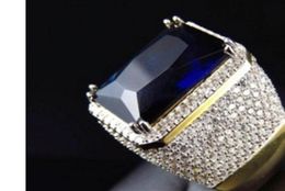 whole 2pcs bag fashion up quality diamond gold filled men s ring size 611 upmarket gift 4 69y290P2587096