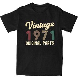 Men's T-Shirts Haikyuu Retro T-shirt 1971 Original Cotton T-shirt Customised Hip Hop T-shirt Mens Summer Y2K Classic Printing Top Grade T-shirtL2405