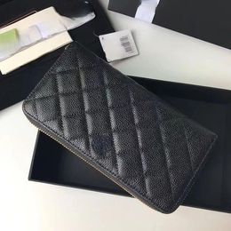 Designer Brieftaschen Zippy Handtasche Brieftet Kaviar Mode gesteppte Luxus klassische Ledervergleichen für CC -Kartenhalterbeutel Brieftasche Kredit Frau B CBHC