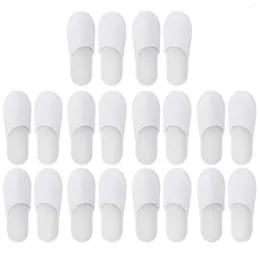 Slippers 10PCS Disposable Closed For Men And Women El Shoes Guest White