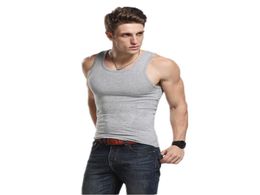 New Brand Tank Tops Men Undershirt Bodybuilding Tank Top Men Singlet Fitness Quality Sleeveless Vest Men Tank Tops 3 Color1269491