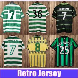 1982 2002 LAMBERT RETRO Mens Soccer Jerseys classic football jersey LARSSON VIDUKA MORAVCIK MJALLBY BLINKER BRATTBAKK Home Away Short Sleeve Football Shirts