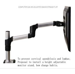 Universal Monitor Stand Adjustable Aluminium Alloy Monitor Desktop Stand Rotatable Desktop Computer Mounting Bracket Desk LCD Arm4205967