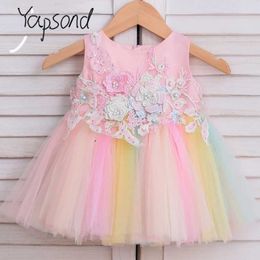 Christening dresses Baby girl dress Baptist party for summer wearing Christmas toddler Vittorio 1 year Princess costume Q240507