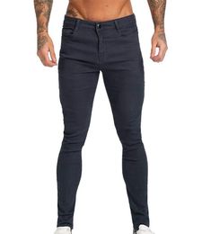 2020 Men Stylish Solid Jeans Pants Biker Skinny Slim Fit Straight Denim Trousers Men Hip Hop Streetwear Pencil Pants8191584