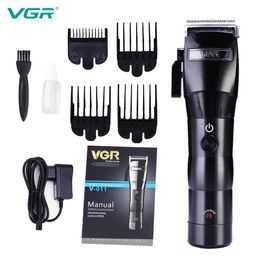 Electric Shavers VGR Professional Mens Hair Clipper Electric Hair Trimmer Personal Care Barber Electric Trimmer Carbon Stl Head Barber Machine T240507