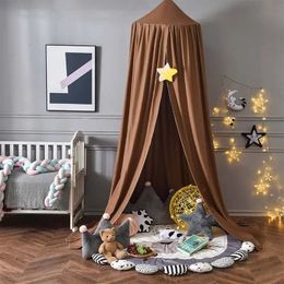 Kids Bed Curtain Baby Hanging Bedding Hung Dome Canopy Mosquito Net Childrens Girl Boy Play Tent Living Room Bedroom Decoration 240506