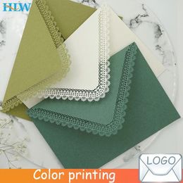 Gift Wrap 10 Pieces/set Of Vintage Open Lace Envelopes For Storing DIY Cards Wedding Invitations And Custom Packaging