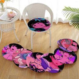 Pillow Ins Girls Cartoon Art Seat Pad Household Soft Plush Chair Mat Winter Office Bar Sofa Decor Tatami