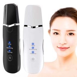 Home Beauty Instrument Ultrasonic skin scrubber facial cleaning machine blackhead removal depth hole spatula ultrasonic beauty instrument Q240507