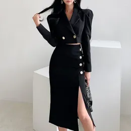 Work Dresses 2024 Autumn Two Piece Set Women Tracksuit 2 OL Office Outfits Sweat Suits Matching Sets Lounge Fashion Clothing