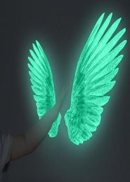 Creative Angel Wings Glowing Wall Stickers for Kids Room Luminous Wall Sticker Decals for Bedroom Living Room Wall Decoration for 8741587