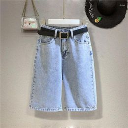 Women's Jeans Woman Cycling Denim Shorts Female Fashion Tassel Tight Five-Point Washed Ladies Summer Thin Short Pants G107