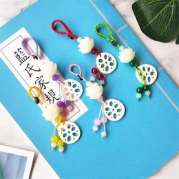 Keychains Keychain Womans Key Chain Men Dao Zu Shi Pendant Lotus Root Slices Keyring Plastic Holder Wei Wuxian