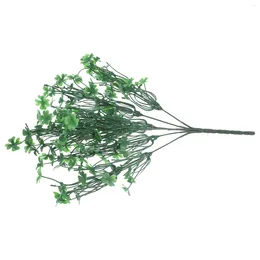 Decorative Flowers Lifelike Shamrock Fake Plants For Indoors Party Artificial Flowersation Bushes Outdoors St Patrick' S Day
