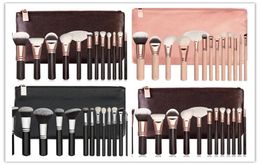 brand 15PCSSet Brush With PU Bag Makeup Professional Brush For Powder Foundation Blush Eyeshadow Eyeliner Blending Pencil4207191