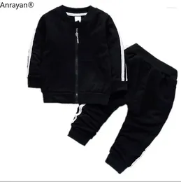 Clothing Sets Fashion Spring Autumn Baby Boys Girls Cotton Jacket Pants 2pcs/sets Infant Tracksuit Kids Suts Children Zipper Clothes